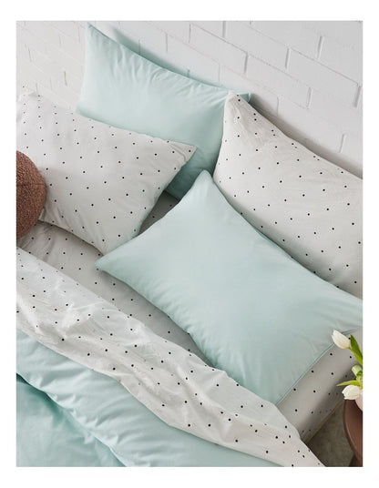 Stonewashed Cotton Quilt Cover Set in Saltwater