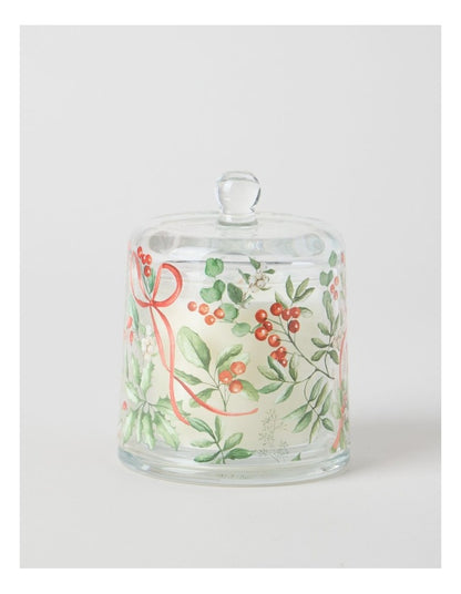 Christmas Foliage Cloche Candle 280g