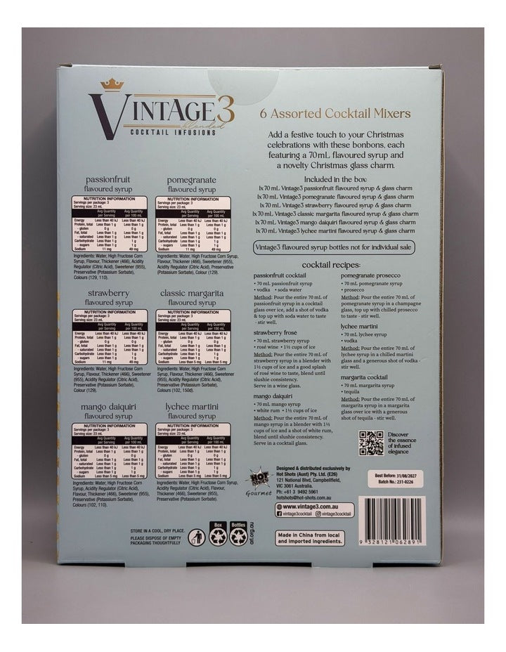 Vintage 3 Cocktail Bonbons