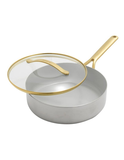 Donna Hay by GreenPan 3-Ply Stainless Steel Saut&eacute; Pan with Lid, 26cm/3.9L