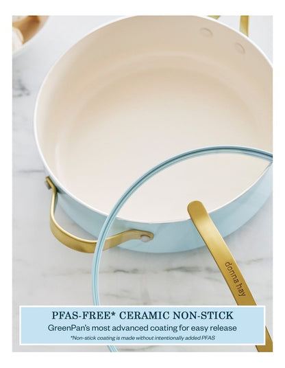Donna Hay by GreenPan Ceramic Non-Stick Saut&eacute; Pan with Lid, 26CM/4.16L