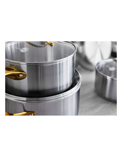 Padova Reserve Stainless Steel 3pc saucepan set