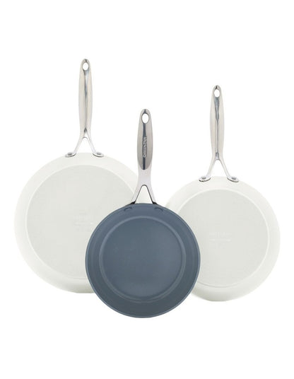 Valencia Pro 3pc Frypan Set Cream