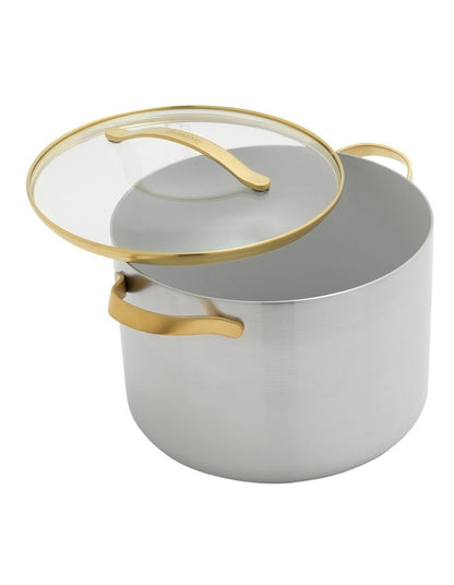 Donna Hay by GreenPan 3-Ply Stainless Steel Stockpot with Lid, 26cm/9.5L