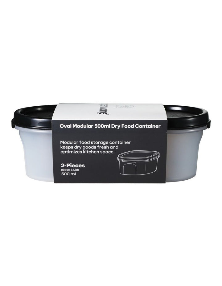 Modular Oval Dry Food Container 500ML