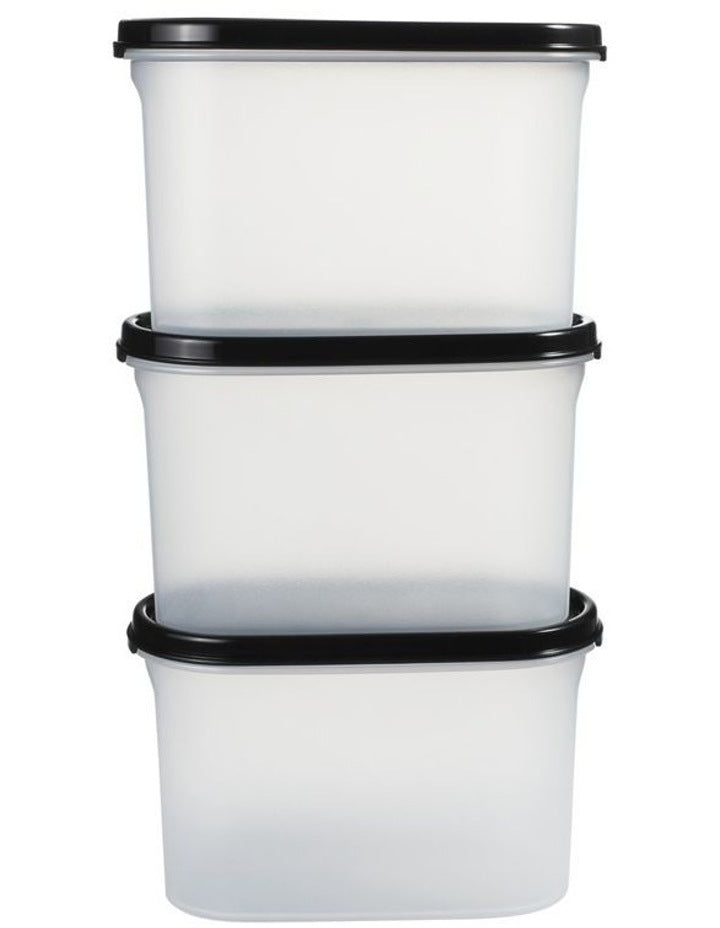 Modular Oval Dry Food Container Set of 3 Gift Boxed