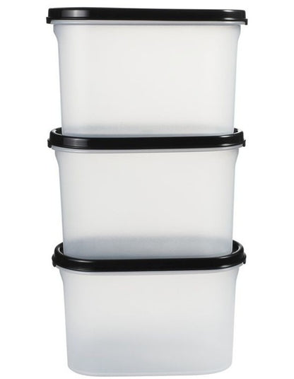 Modular Oval Dry Food Container Set of 3 Gift Boxed