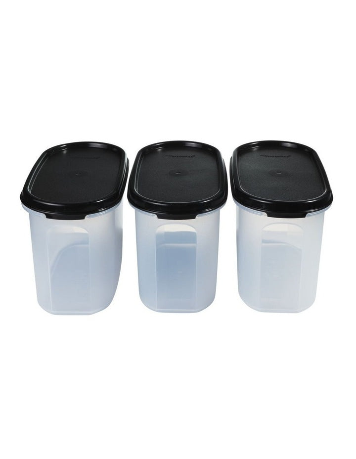 Modular Oval Dry Food Container Set of 3 Gift Boxed