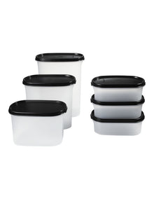 Modular Oval Dry Food Container Set of 6 Gift Boxed