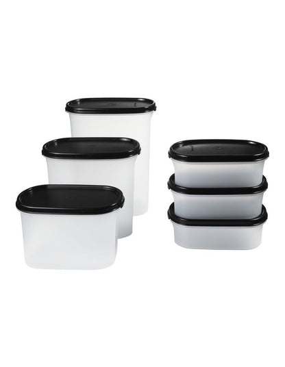 Modular Oval Dry Food Container Set of 6 Gift Boxed