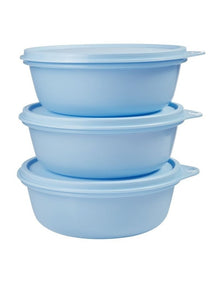 Modular Medium Size Bowl Set of 3 600ML Blue Gift Boxed