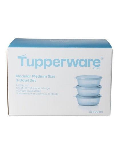 Modular Medium Size Bowl Set of 3 600ML Blue Gift Boxed