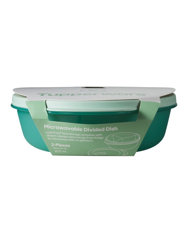 Microwavable Divided Dish 825ML Green