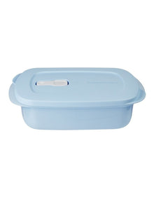 Microwavable Rectangle Food Container 1L Blue