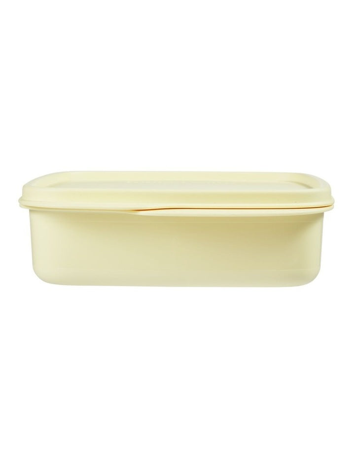 Divided Square Lunch Box 550ML Yellow