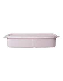 Divided Rectangle Lunch Box 1L Pink