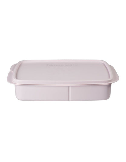 Divided Rectangle Lunch Box 1L Pink