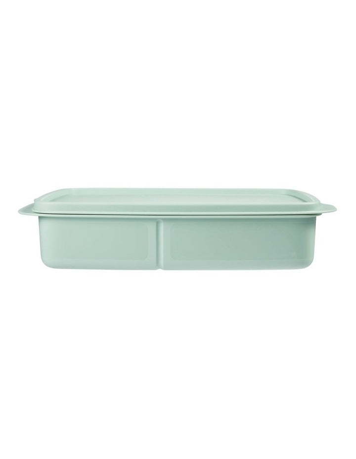 Divided Rectangle Lunch Box 1L Green