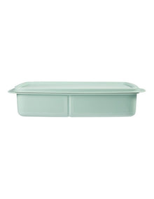 Divided Rectangle Lunch Box 1L Green