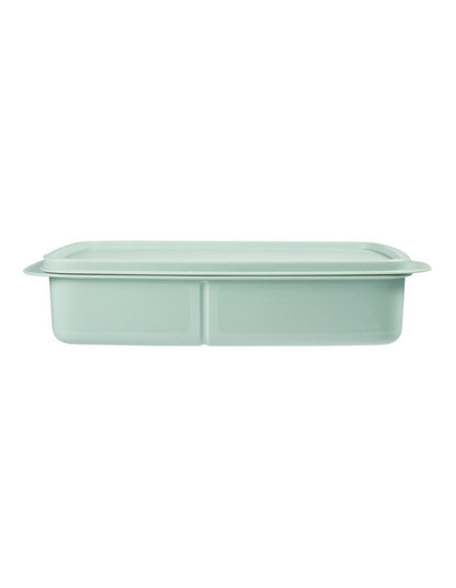 Divided Rectangle Lunch Box 1L Green