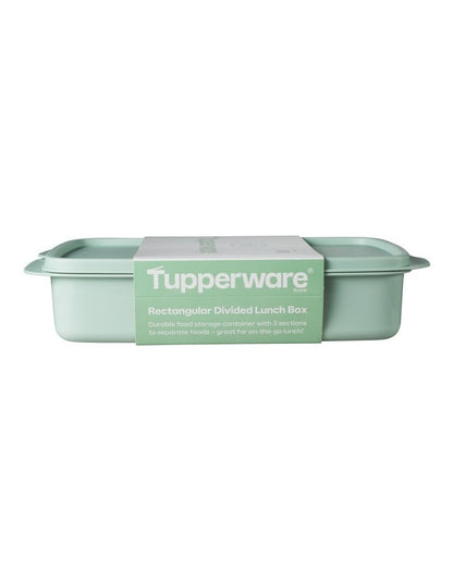 Divided Rectangle Lunch Box 1L Green