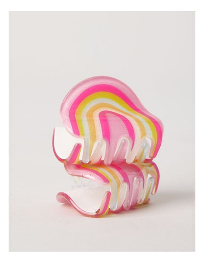 2 Pack Claw Clips in Rainbow