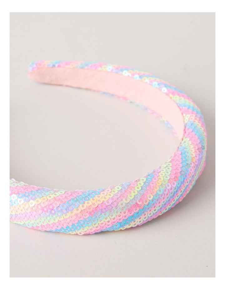 Sequin Headband in Rainbow