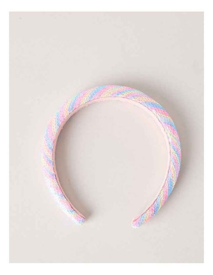 Sequin Headband in Rainbow