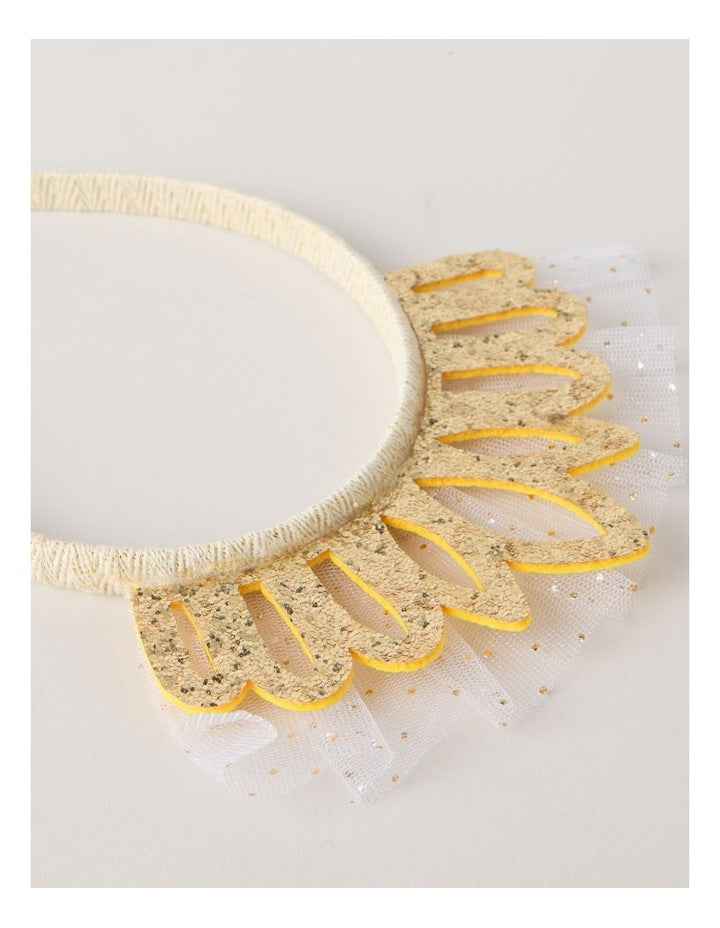Glitter Crown Headband in Gold