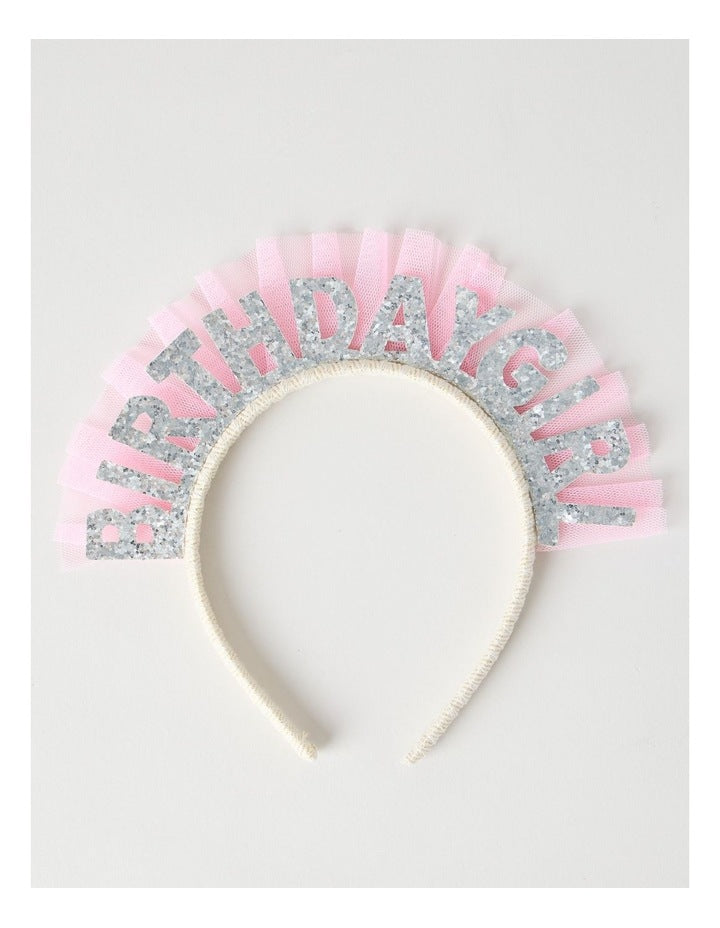 Birthday Headband in Pink