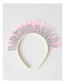 Birthday Headband in Pink