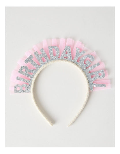 Birthday Headband in Pink