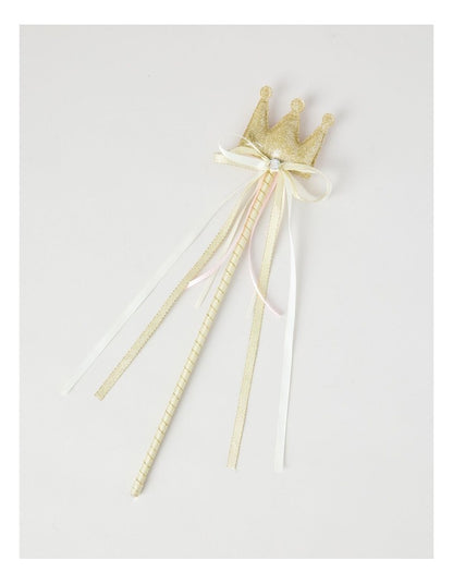 Crown Wand in Gold Glitter
