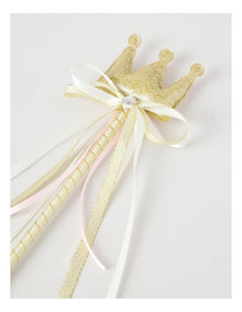Crown Wand in Gold Glitter