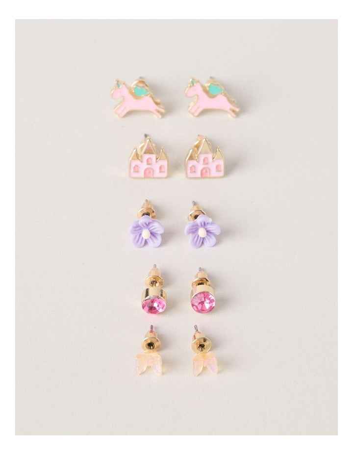 5 Pack Earring Set in Assorted Colours