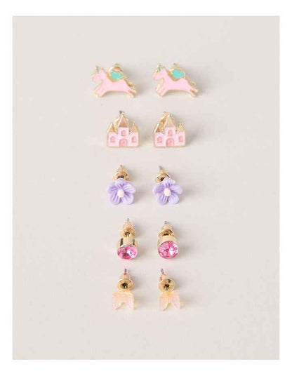5 Pack Earring Set in Assorted Colours
