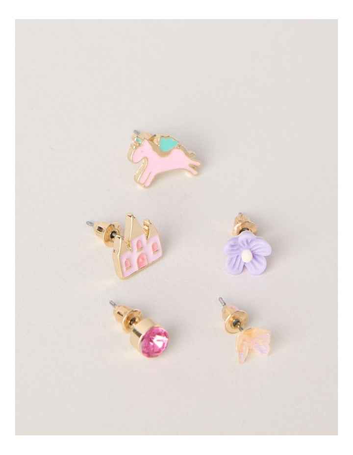 5 Pack Earring Set in Assorted Colours
