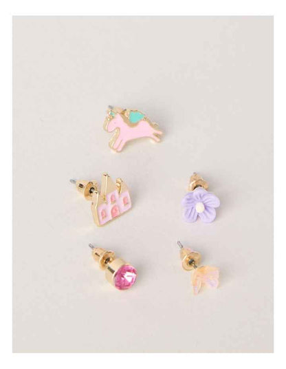5 Pack Earring Set in Assorted Colours