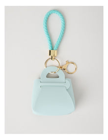 Mini Bag Charm in Blue