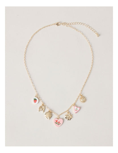 Charm Necklace in Gold