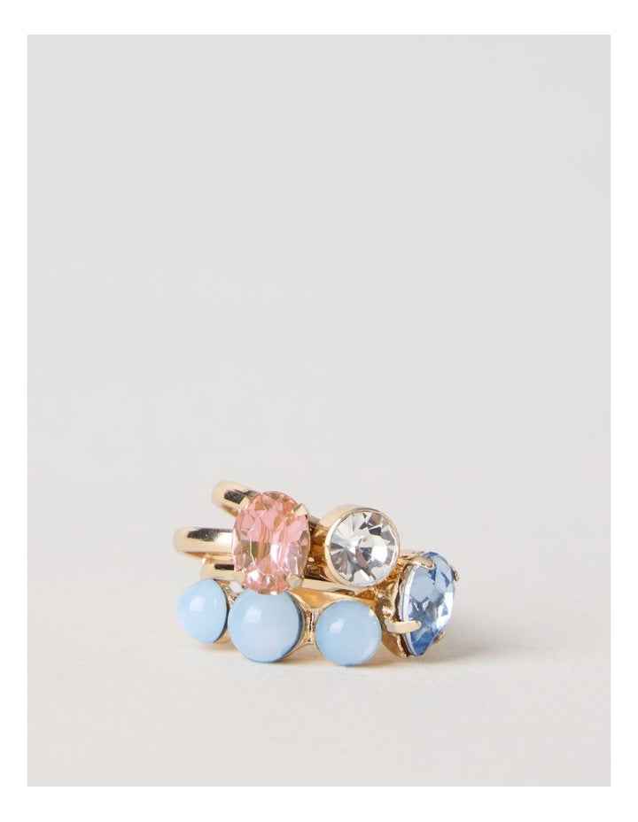 4 Pack Ring Set in Gold