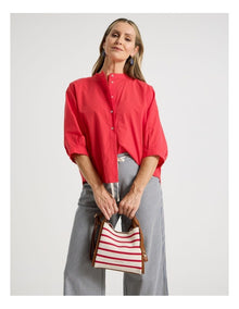 Bondi Crossbody Bag in Red Stripe