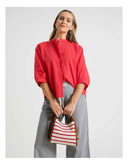 Bondi Crossbody Bag in Red Stripe