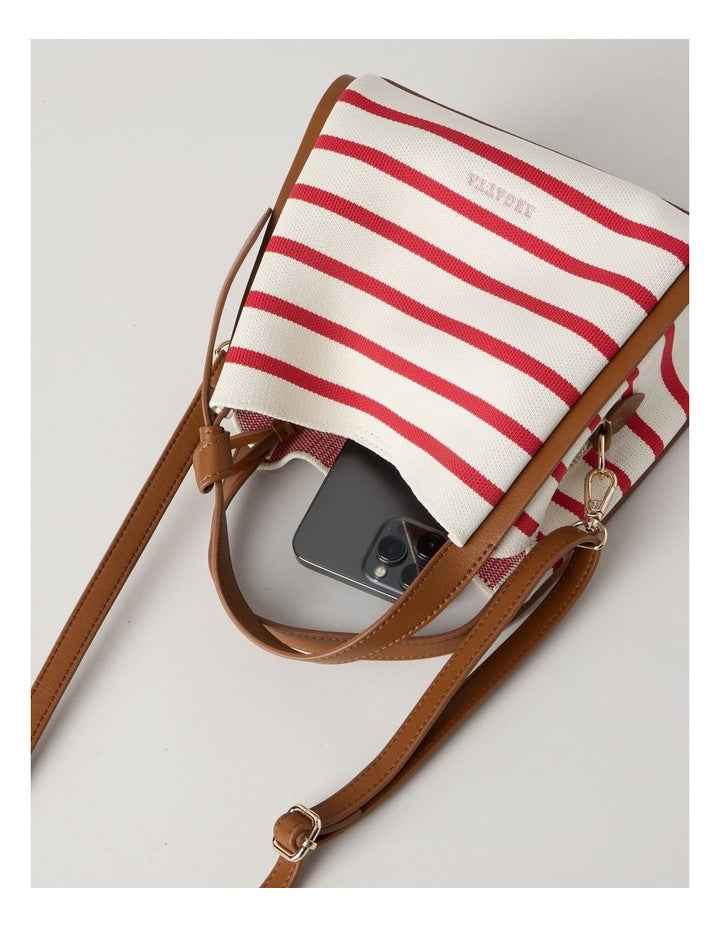 Bondi Crossbody Bag in Red Stripe