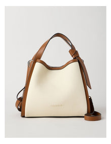 Bondi Crossbody Bag in Natural and Tan