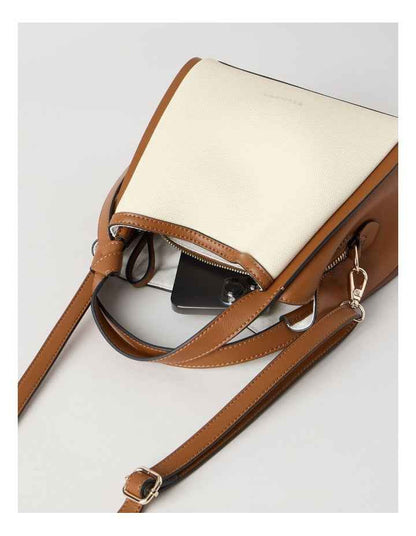 Bondi Crossbody Bag in Natural and Tan