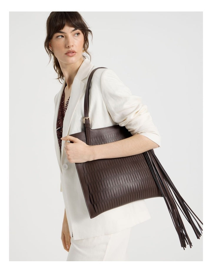 Claire Tote Bag in Chocolate