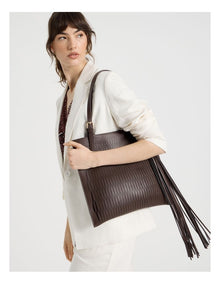 Claire Tote Bag in Chocolate