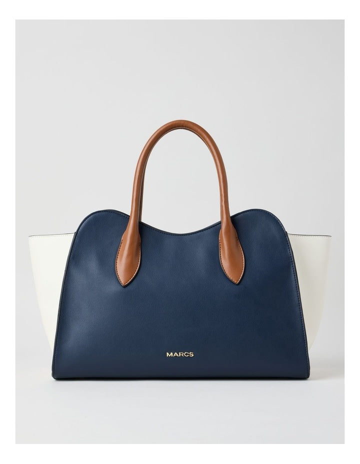Lisbon Tote Bag in Navy Combo