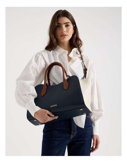 Lisbon Tote Bag in Navy Combo